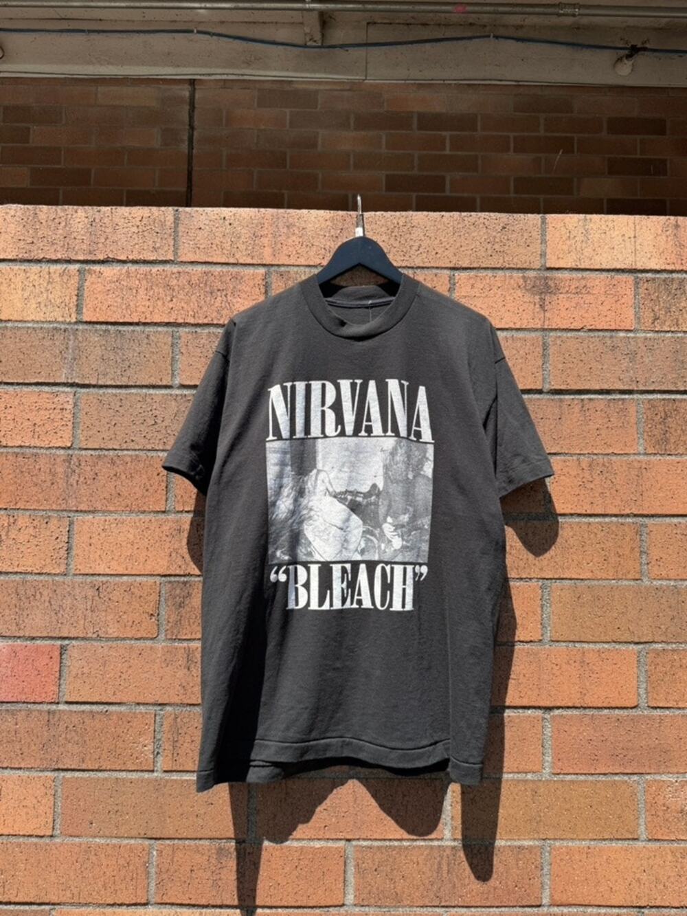 90s Nirvana Bleach Album Promo Vintage Sub Pop Records Tee Shirt Kurt Cobain